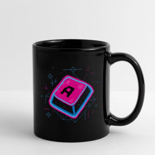 Neon Pixel A Key - Full Color Mug
