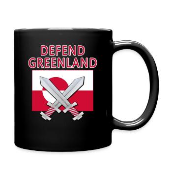 DEFEND GREENLAND  - Full Color Mug - black - Right