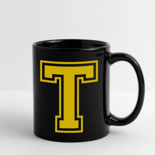 Letter T – Capital Athletic Alphabet Monogram - Full Color Mug