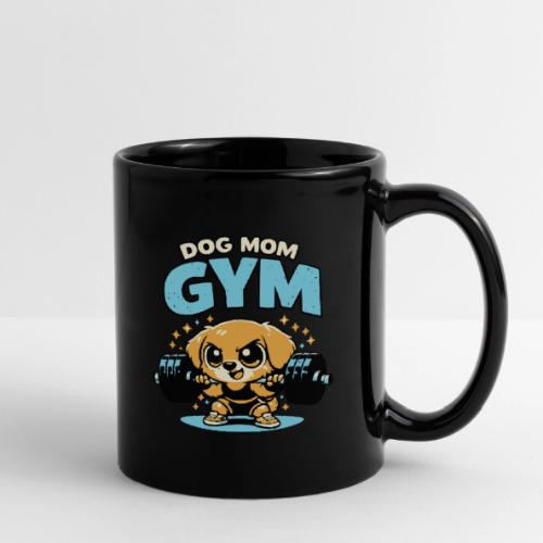 Chibi Dog Gym Workout - Full Color Mug