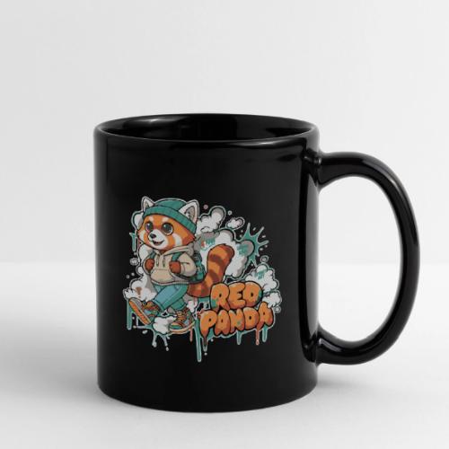 Red Panda Street Graffiti Vibes - Full Color Mug