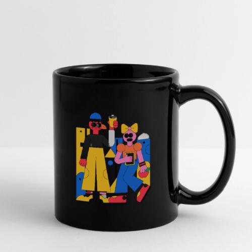 Bold Geometric Duo Pop Art - Full Color Mug