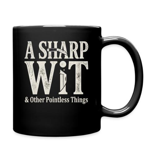 A Sharp Wit & Other Pointless Things - Knife Pun - Full Color Mug