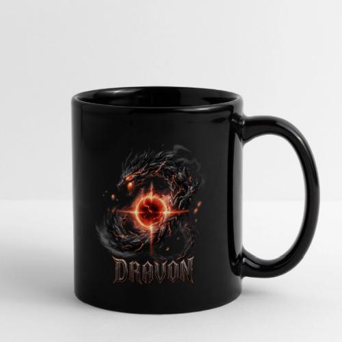 Dravon Fire Dragon Dark Fantasy Graphic T-Shirt - Full Color Mug