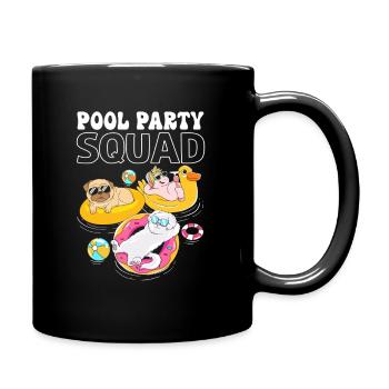 Kids Pool Party Squad Animals Birthday - Full Color Mug - black - Right