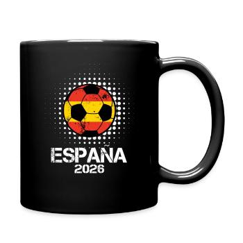 Espana 2026 Flagball - Full Color Mug - black - Right