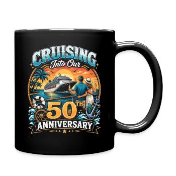 Cruising Into Our 50th Anniversary - Full Color Mug - black - Right