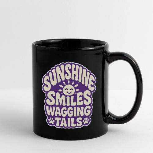 Sunshine Smiles Wagging Tails - Full Color Mug