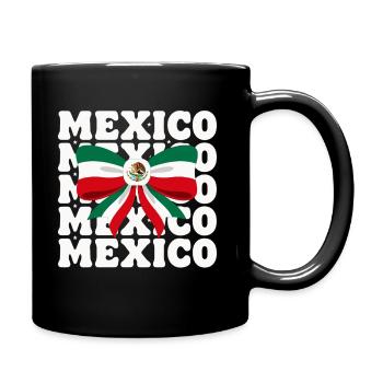  Mexico Mexican Flag Bow Eagle Heritage Cinco De - Full Color Mug - black - Right