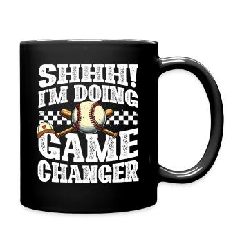 Shhh I'm Doing Gamechanger Player Coach Sports  - Full Color Mug - black - Right