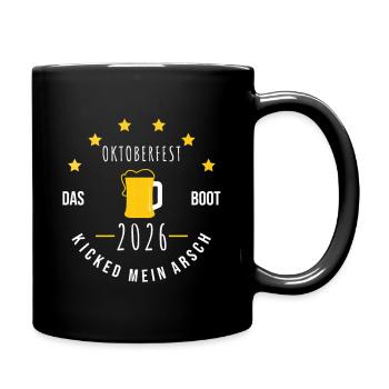 Oktoberfest 2026 Das Boot Kicked Mein Arsch - Full Color Mug - black - Right