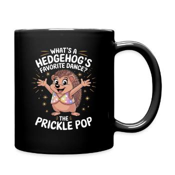  Whats A Hedgehogs Favorite Dance The Prickle Pop - Full Color Mug - black - Right
