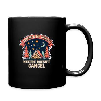 Camping Is My Therapy Night Sky Tee - Full Color Mug - black - Right