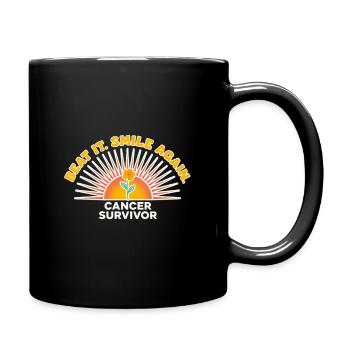 Beat It Smile Again Cancer Survivor Sunrise - Full Color Mug - black - Right
