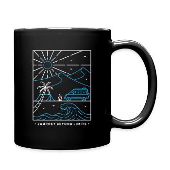 Camping Scouts Mountain Hiking Forest Campers - Full Color Mug - black - Right