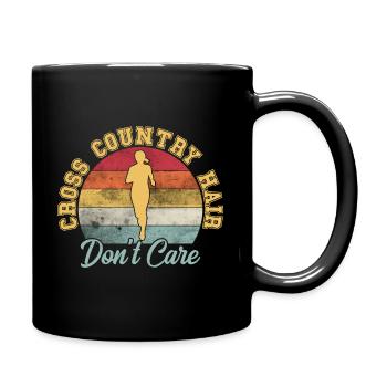 XC Cross Country Running - Full Color Mug - black - Right