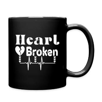 heart Broken - Full Color Mug - black - Right