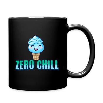 Zero Chill Ice Cream Fun Cute Summer - Full Color Mug - black - Right