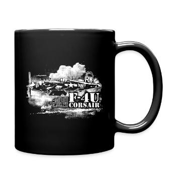 F4U CORSAIR - Full Color Mug - black - Right