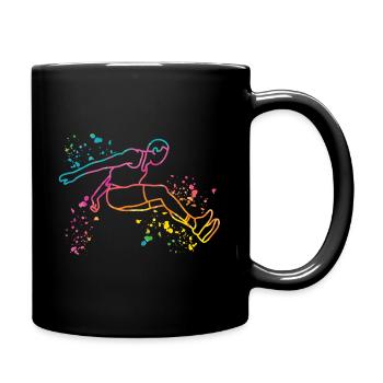 Long Jumper Long Jumping Kids Long Jump - Full Color Mug - black - Right