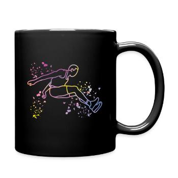 Long Jumper Long Jumping Kids Long Jump - Full Color Mug - black - Right