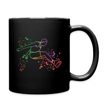 Long Jumper Long Jumping Kids Long Jump - Full Color Mug - black - Right