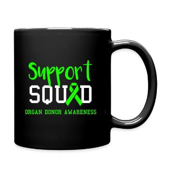 Support Squad Organ Donor Awareness - Full Color Mug - black - Right