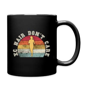 XC Cross Country Running - Full Color Mug - black - Right