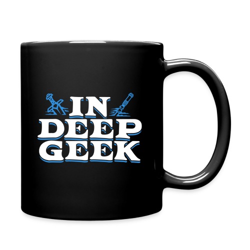 In Deep Geek Logo Full White - Full Color Mug