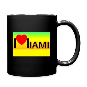 MIAMI with heart. - Full Color Mug - black - Right