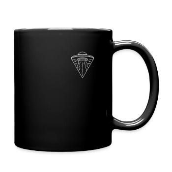 Funny UFO Lineart Pocket Quote Alien UFO Gifts - Full Color Mug - black - Right