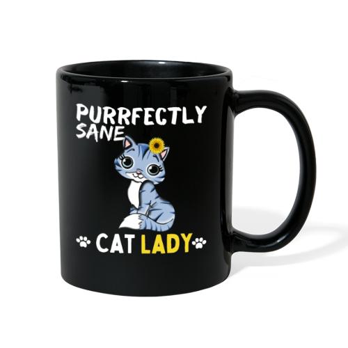 Purrfectly Sane Cat Lady, Cat Lovers Gift - Full Color Mug