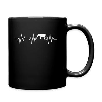 Donkey Mules Mules Little Donkey Heartbeat - Full Color Mug - black - Right