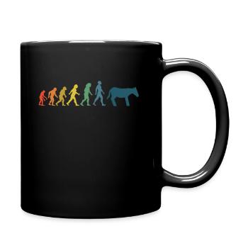 Donkey Mules Mules Little Donkey Evolution - Full Color Mug - black - Right