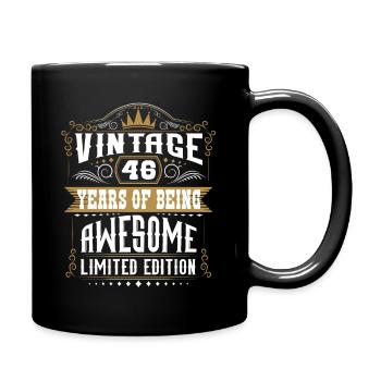 46 Years Of Being Awesome 46 Birthday 46 Years - Full Color Mug - black - Right