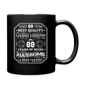 69 birthday 69 years man 69 years legend 69 - Full Color Mug - black - Right