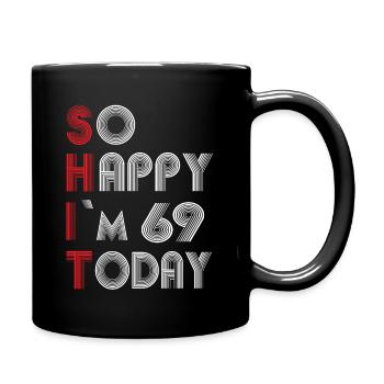 69 Birthday - Full Color Mug - black - Right