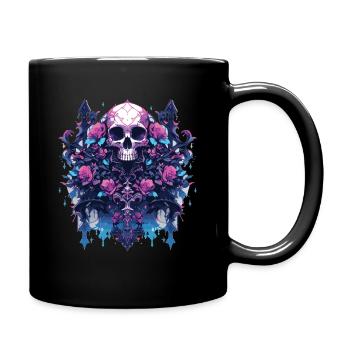 Totenkopf Skull Skulls Skull Skeleton - Full Color Mug - black - Right