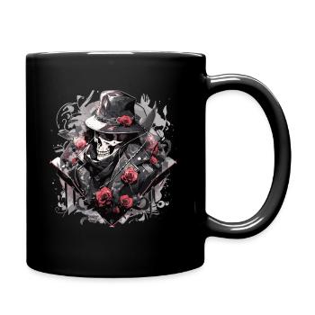 Totenkopf Skull Skulls Skull Skeleton - Full Color Mug - black - Right
