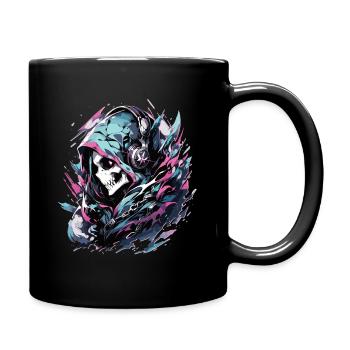 Totenkopf Skull Skulls Skull Skeleton - Full Color Mug - black - Right