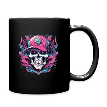 Totenkopf Skull Skulls Skull Skeleton - Full Color Mug - black - Right