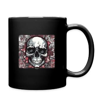 Skulls Skull Totenschädel Skull Bones - Full Color Mug - black - Right