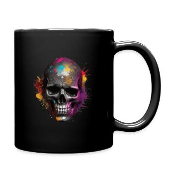 Skulls Skull Totenschädel Skull Bones - Full Color Mug - black - Right