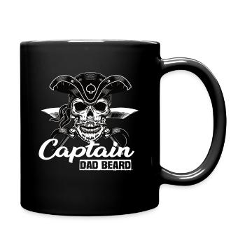 Captain Dad Beard Captain Boot Sailing Sailing - Full Color Mug - black - Right