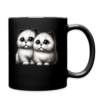 Adorable Twin Kittens TSQ - Cuteness Overload - Full Color Mug - black - Right