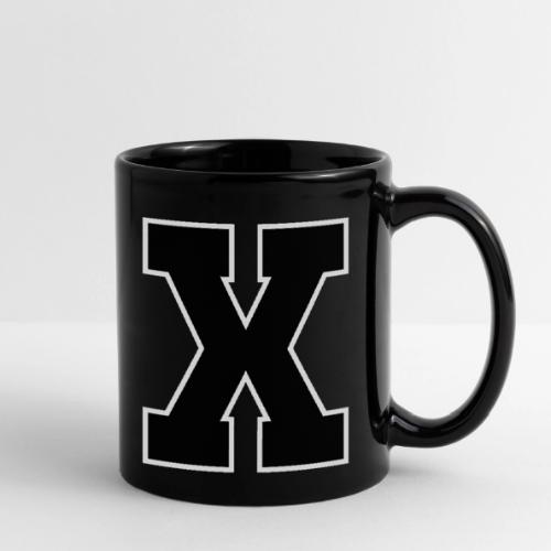 Varsity Letter X Athletic Monogram - Full Color Mug