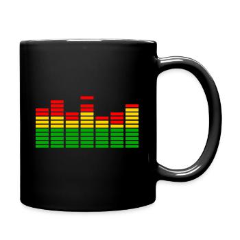 Reggae music Rastafari Jamaica - Full Color Mug - black - Right