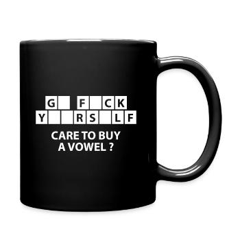 Care To Buy A Vowel? - Full Color Mug - black - Right
