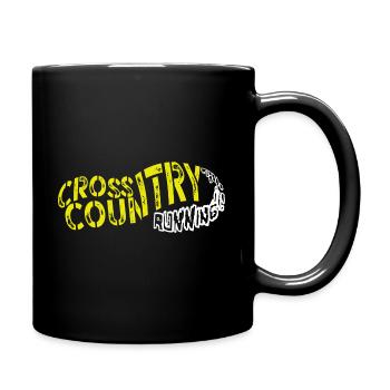 XC Cross Country Running - Full Color Mug - black - Right