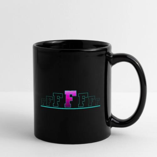 Letter F – Capital Varsity Alphabet Monogram - Full Color Mug